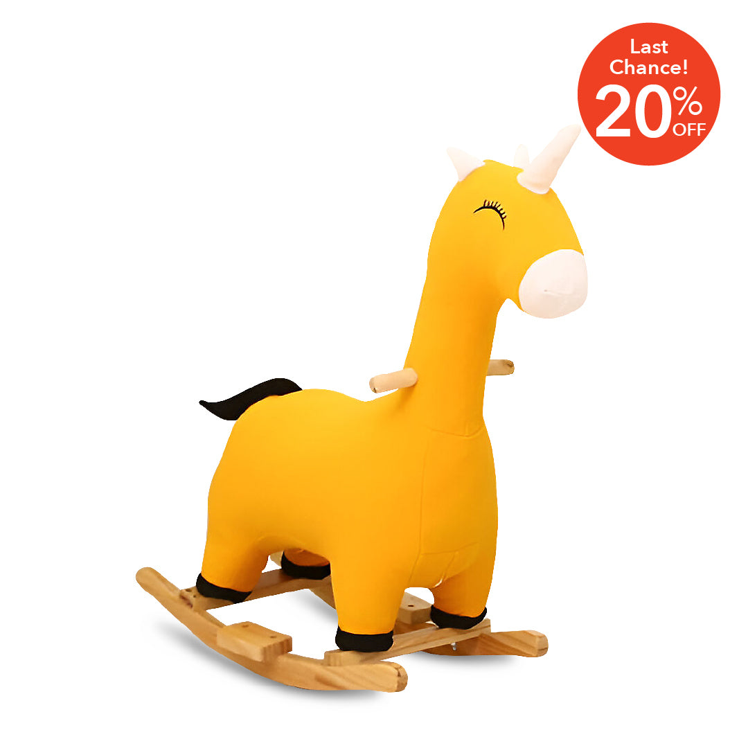 KIDS Rocking Unicorn Mustard Yellow
