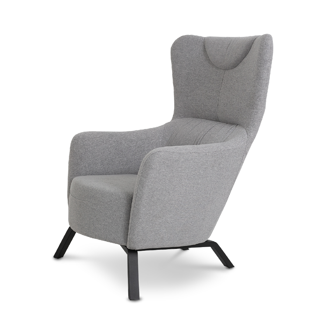 KILLY Lounge Arm Chair Light Grey