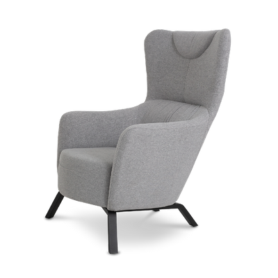 KILLY Lounge Arm Chair Light Grey