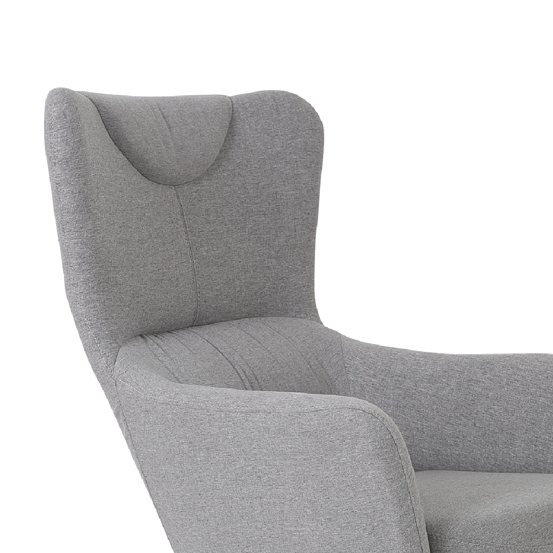 KILLY Lounge Arm Chair Light Grey
