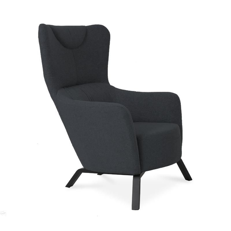 KILLY Lounge Arm Chair Dark Grey