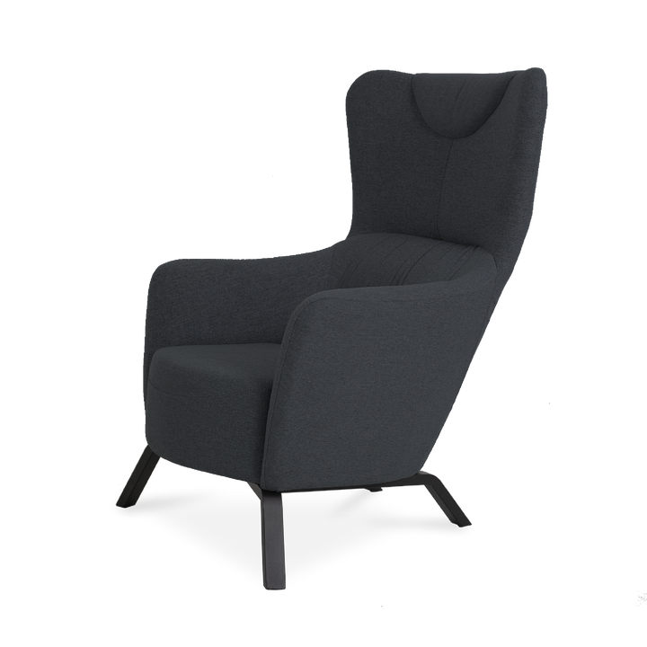 KILLY Lounge Arm Chair Dark Grey