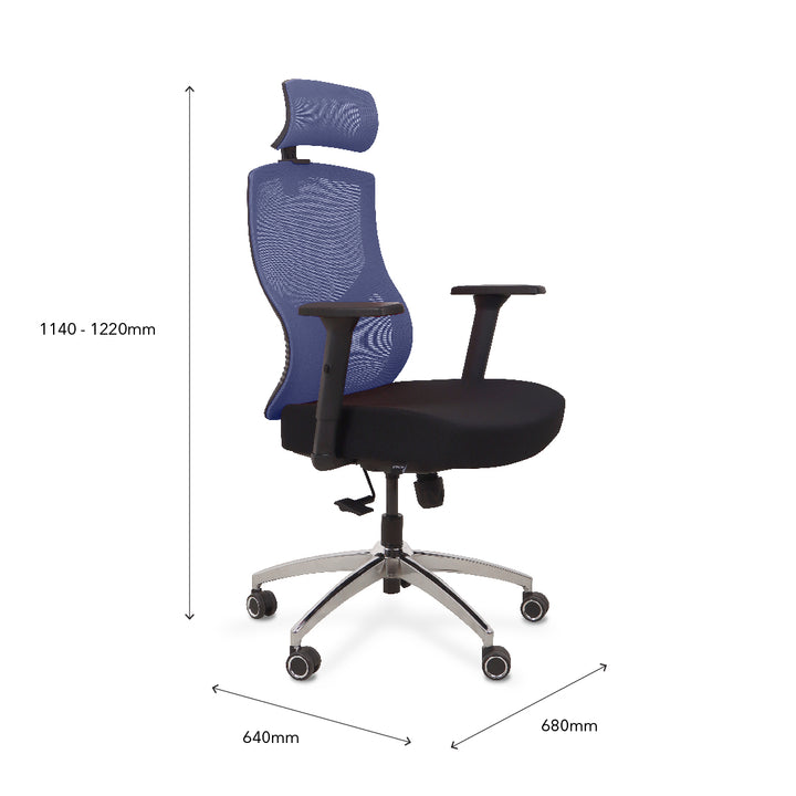 KINGS II Blueberry High Back Office Chair