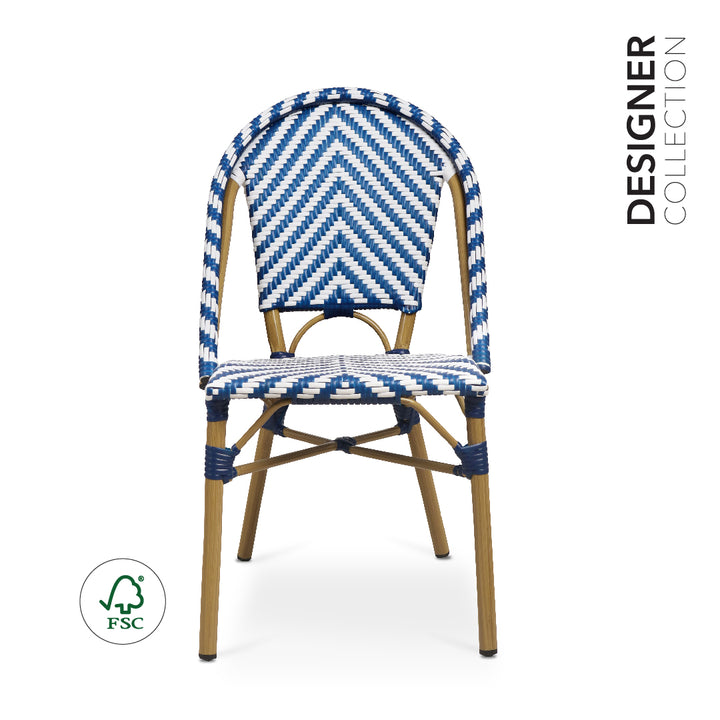 KRIYA II Garden Chair Blue White