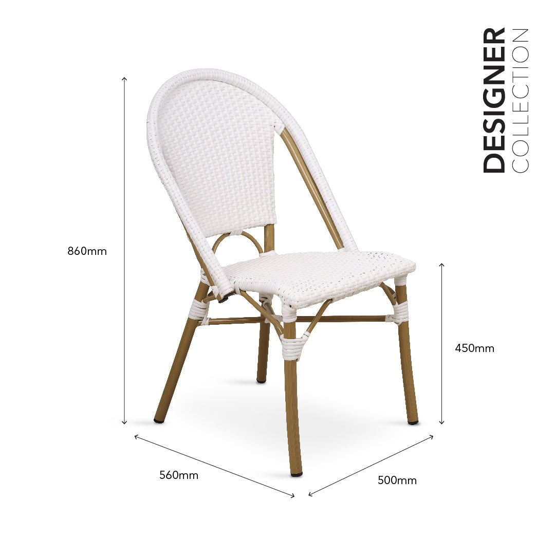 KRIYA II Garden Chair Natural White