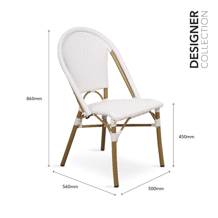 KRIYA II Garden Chair Natural White