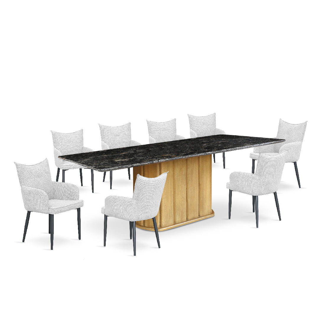 KYLORA Natural Marble Dining Table