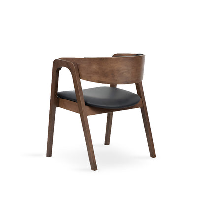 KAI Dining Chair with Armrest Walnut