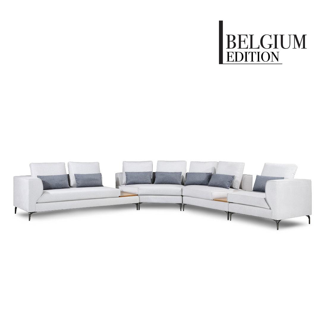 KATHY Corner Sofa with Console Table