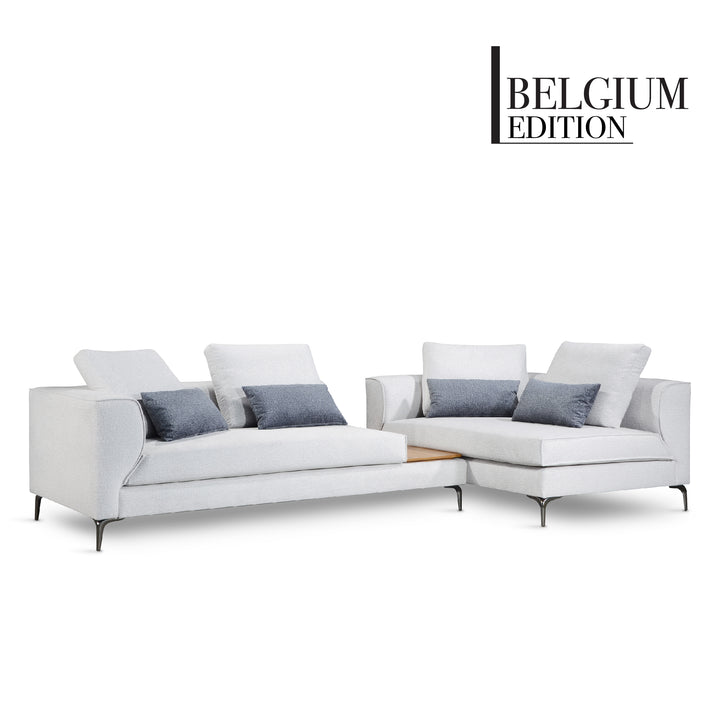 KATHY L Shape Sofa with Console Table