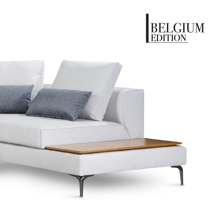 KATHY L Shape Sofa with Console Table