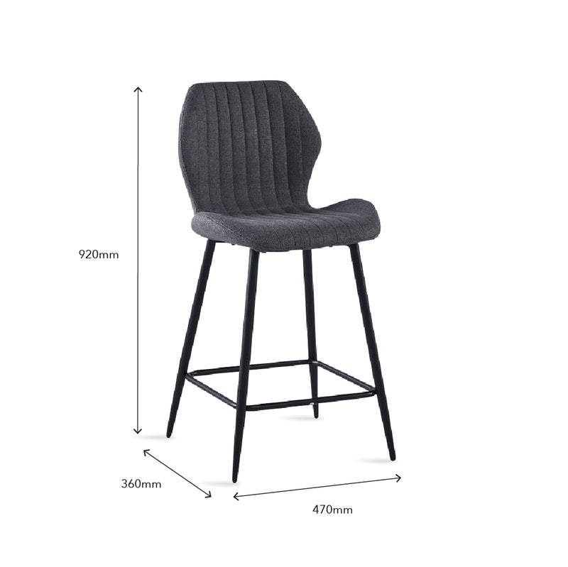 KEROL Island Chair Dark Grey