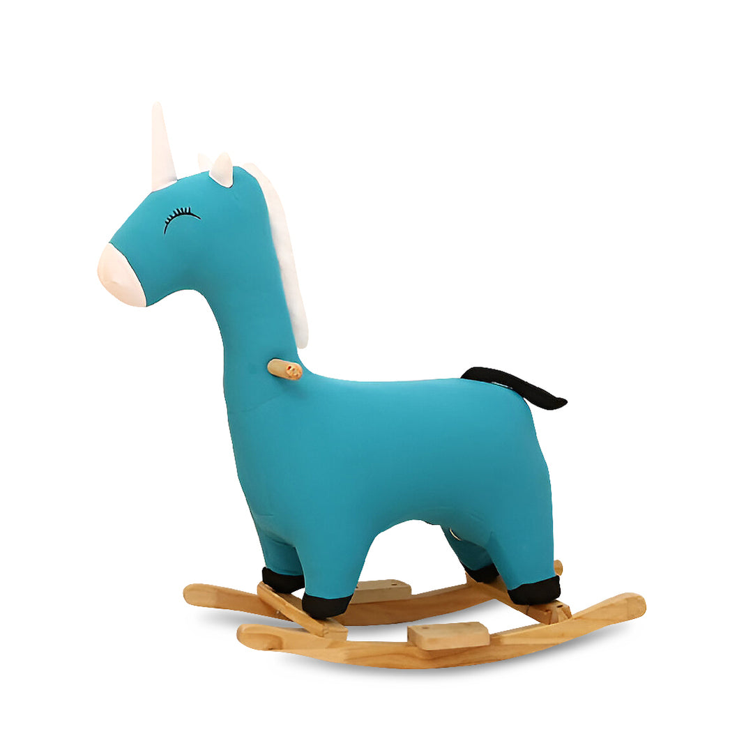 KIDS Rocking Unicorn Cyan Blue