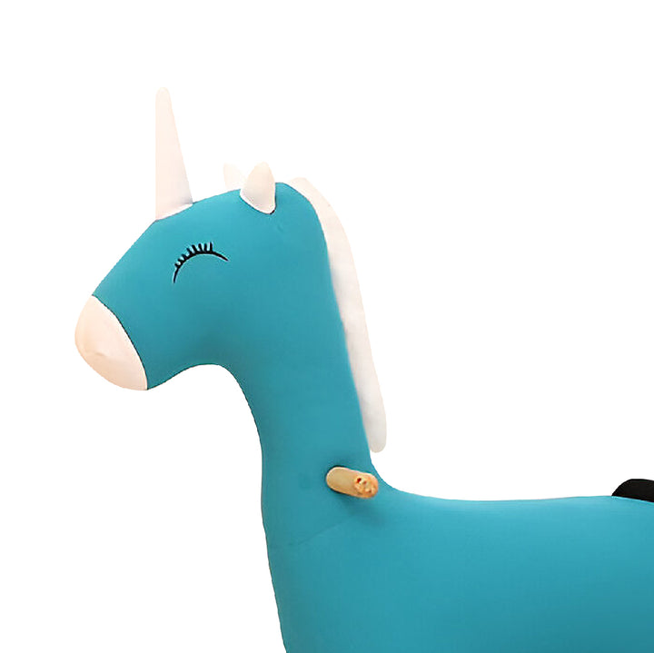 KIDS Rocking Unicorn Cyan Blue