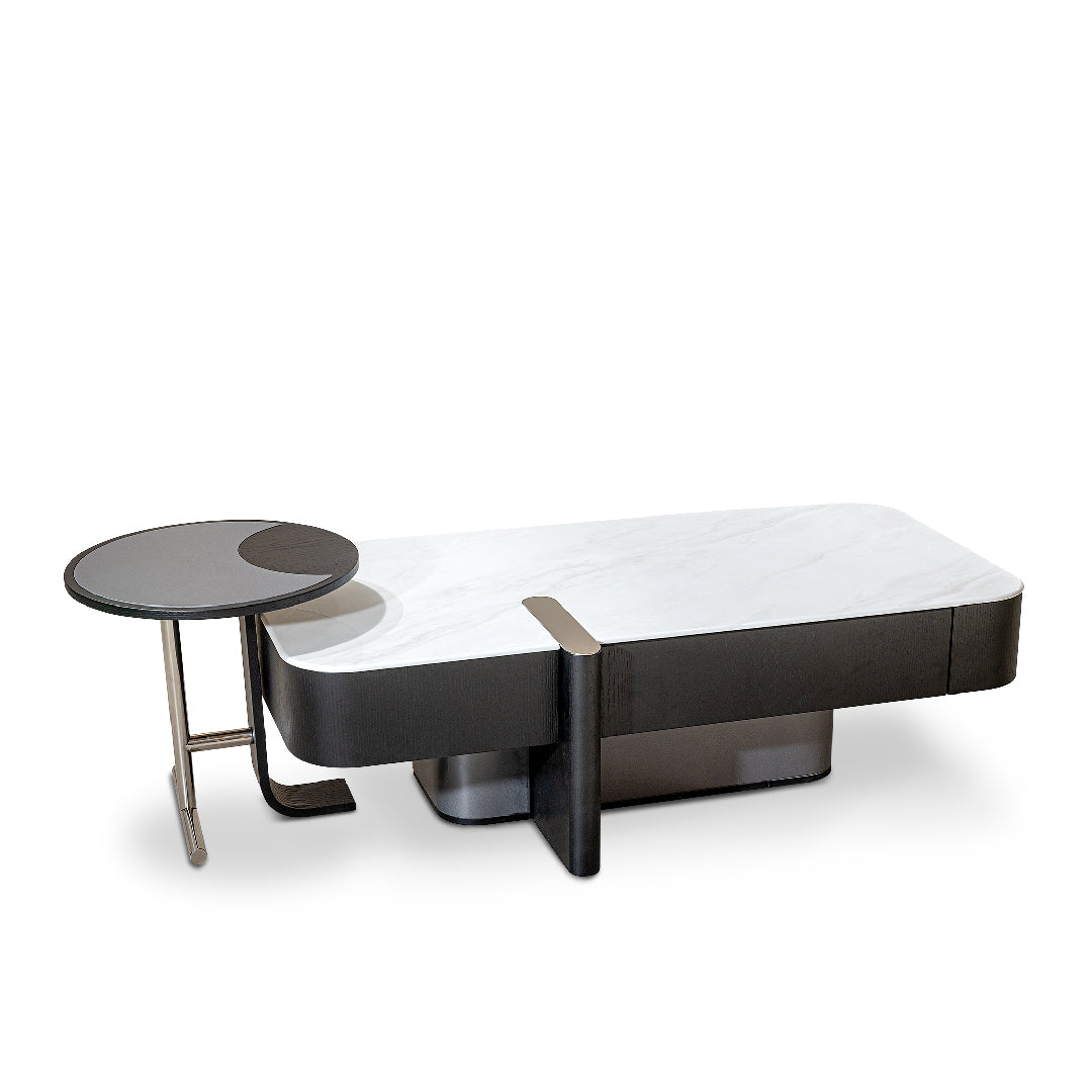 KITTO Crystal Marble Coffee Table