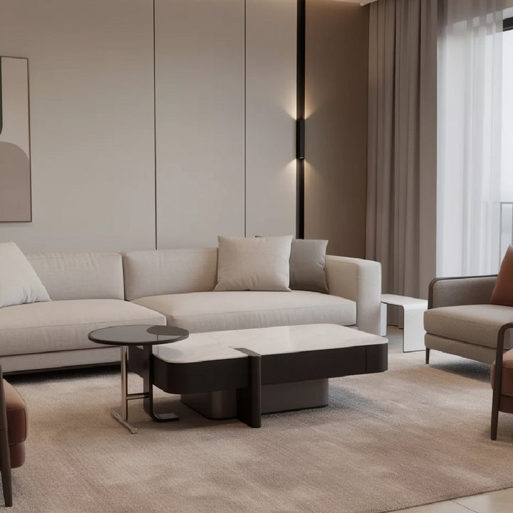 KITTO Crystal Marble Coffee Table