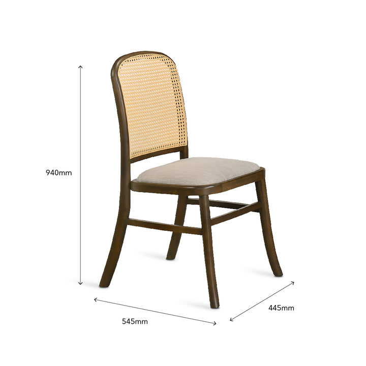 ZUKUMI Walnut Dining Set