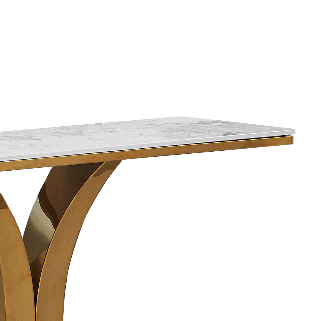LATHAN Ceramic Console Table