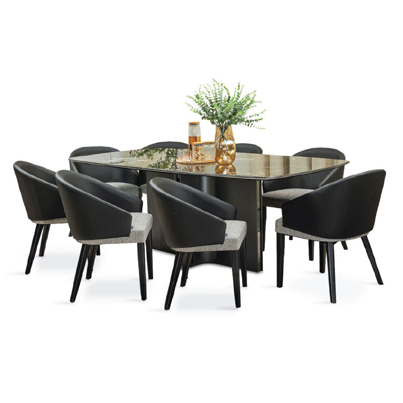 LEKHA Crystal Marble Dining Set