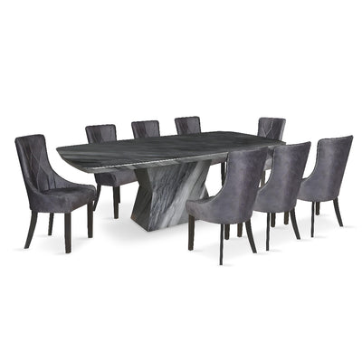 LEYRA II Marble Dining Set