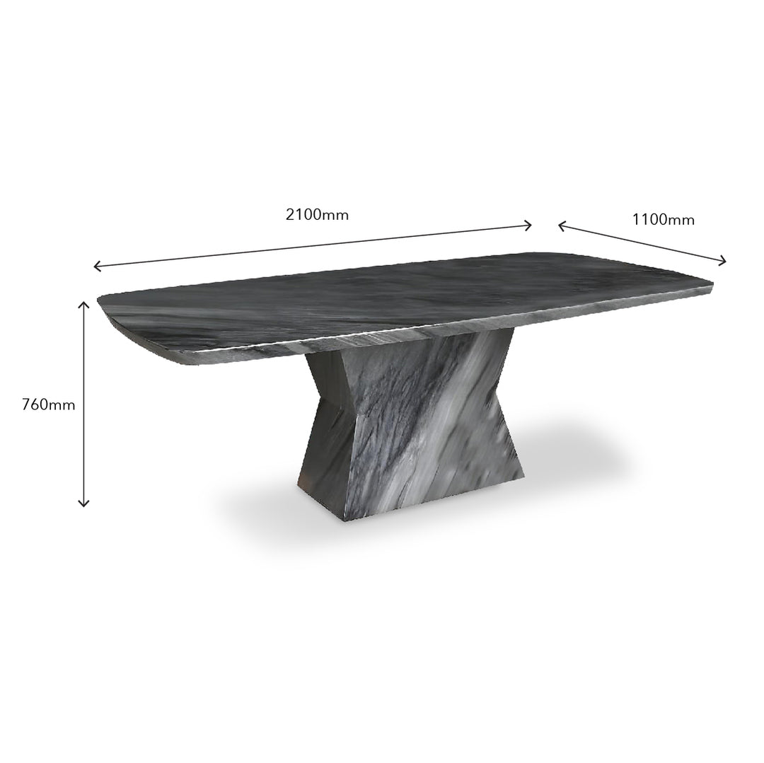 LEYRA III Marble Dining Set