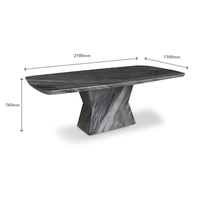 GENNYANN Marble Dining Set