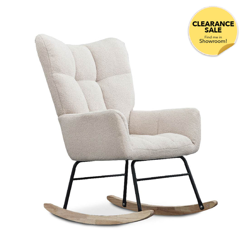 LIOSE Beige Rocking Chair