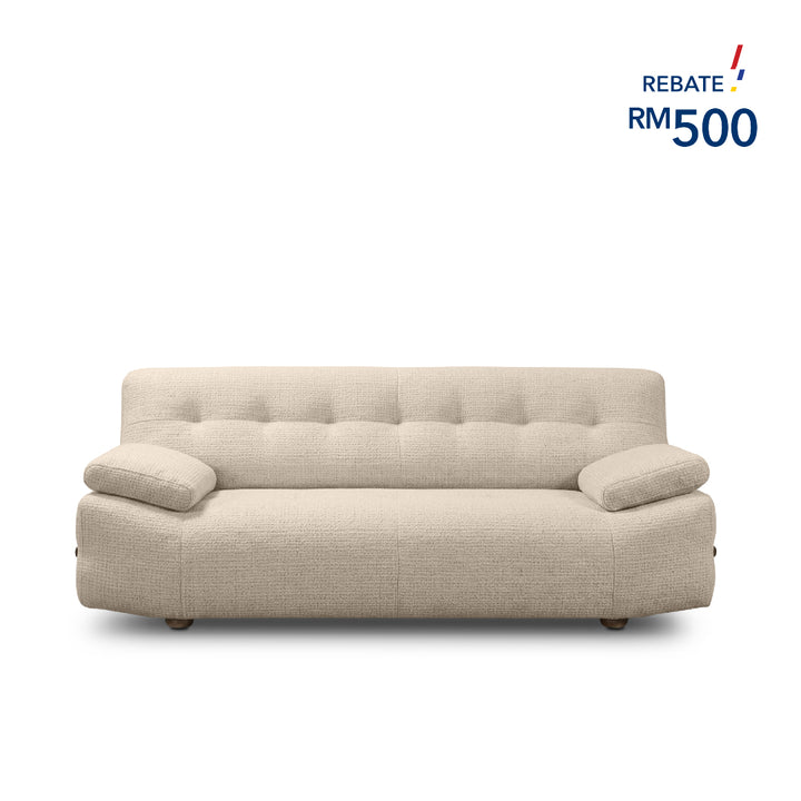 LONDRIS Arm 2 Seater Sofa Sand Dollar