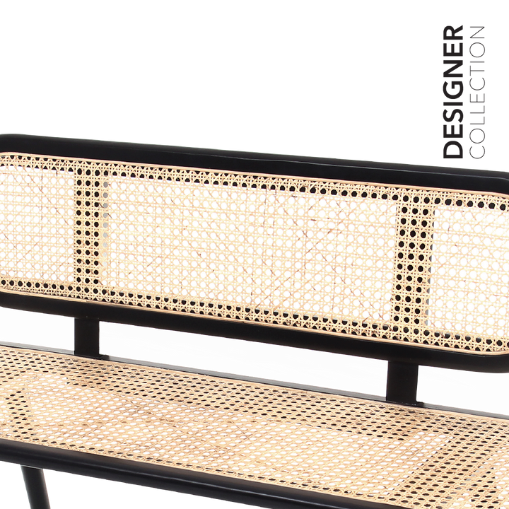 LULABY Bench Solid Black & Natural