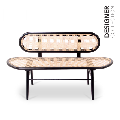 LULABY Bench Solid Black & Natural