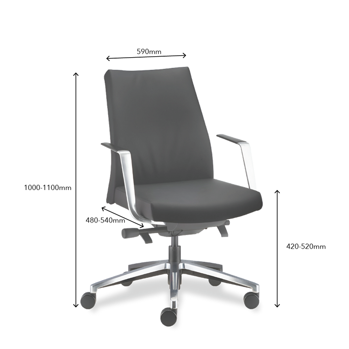 LUXTON Executive Low back Chair