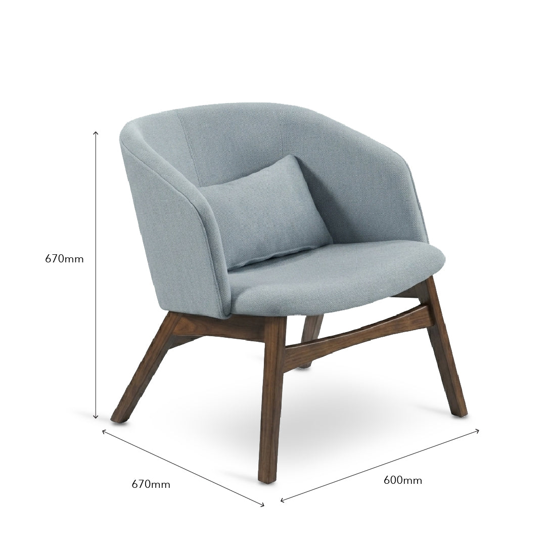 LYRA Light Blue Lounge Chair