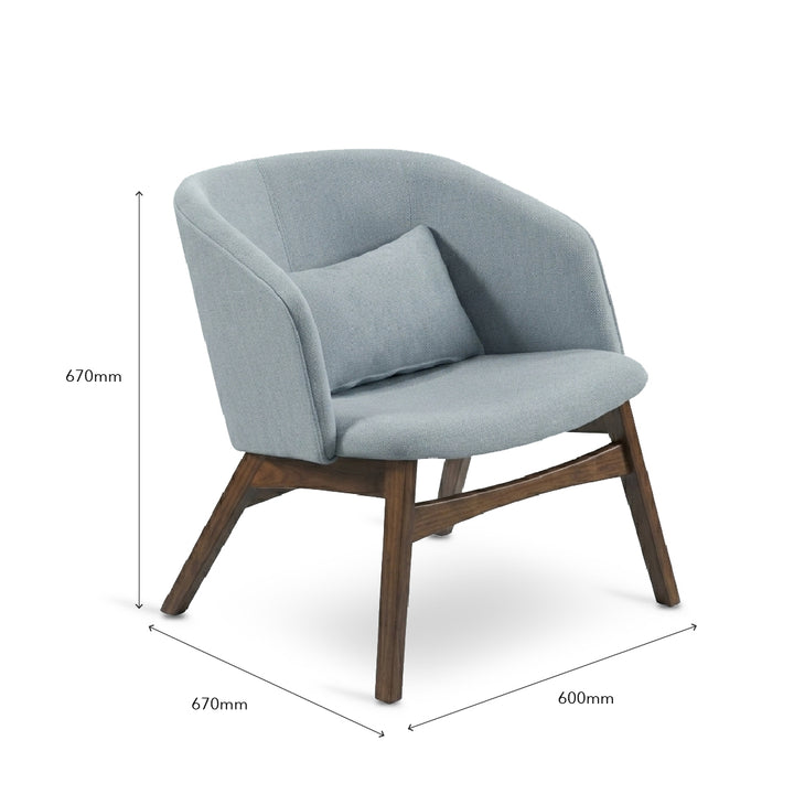 LYRA Light Blue Lounge Chair