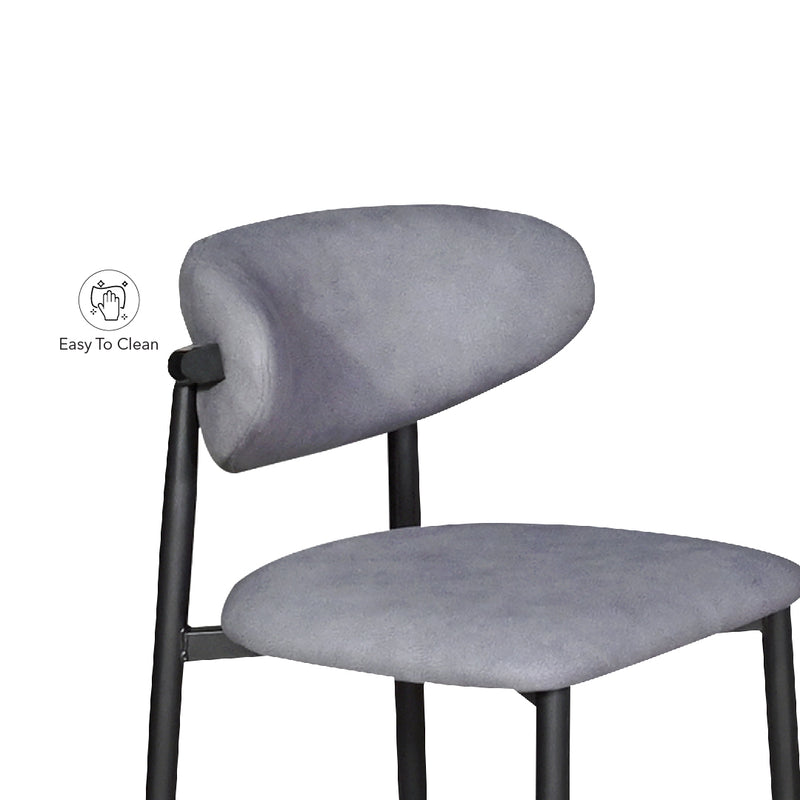 LADONIE Dining Chair Grey