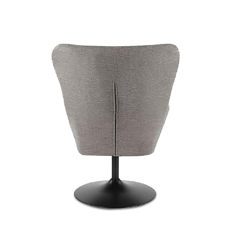 LANCE Leisure Chair Dark Grey with Ottoman