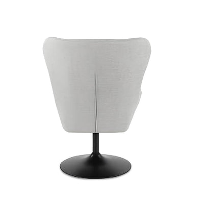 LANCE Leisure Chair Light Grey with Ottoman