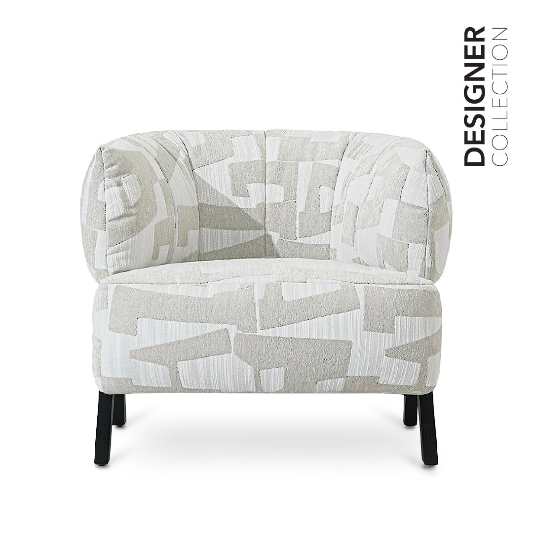LEBANO Designer Khaki Arm Chair