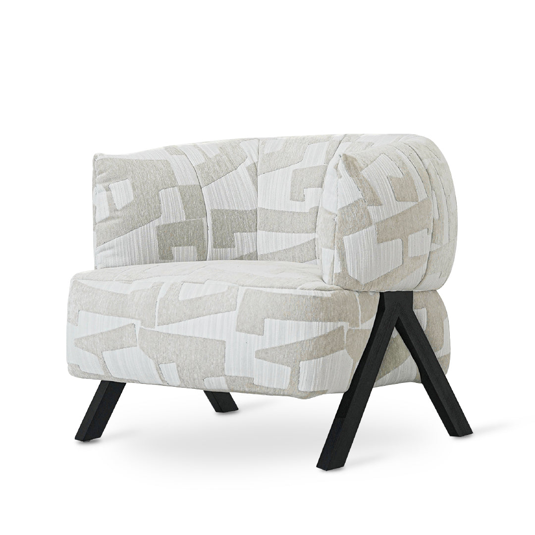 LEBANO Designer Khaki Arm Chair