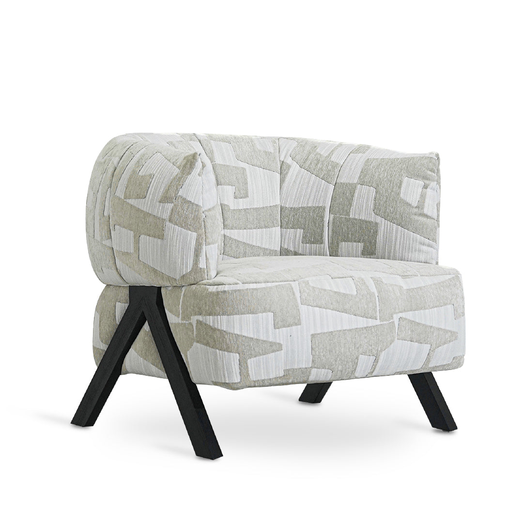 LEBANO Designer Grey Arm Chair