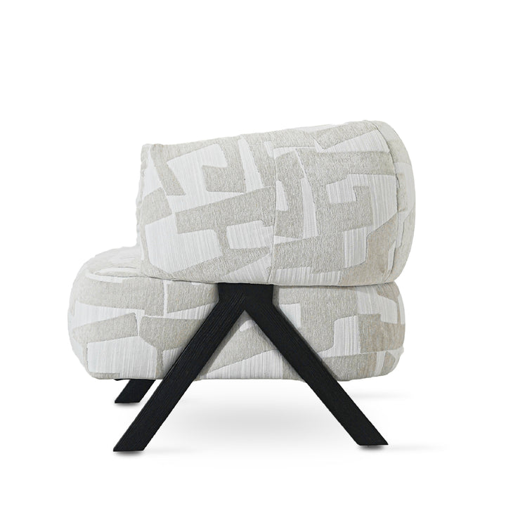 LEBANO Designer Khaki Arm Chair