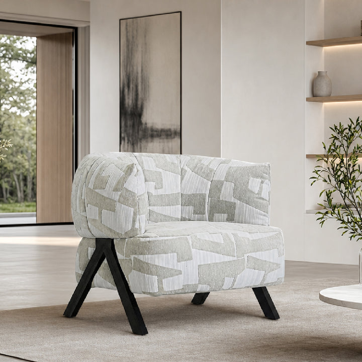 LEBANO Designer Grey Arm Chair