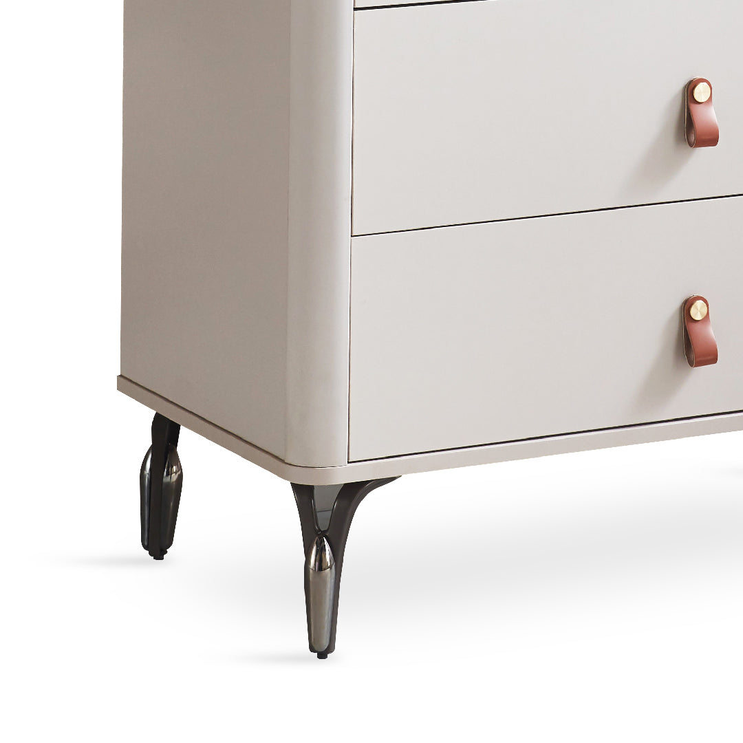 LECCEE Chest of Drawers with Walnut Top