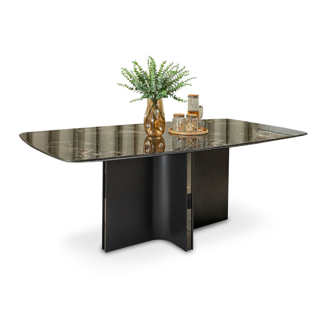LEKHA Crystal Marble Dining Table