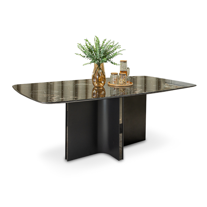 LEKHA Crystal Marble Dining Set