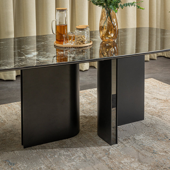 LEKHA Crystal Marble Dining Set