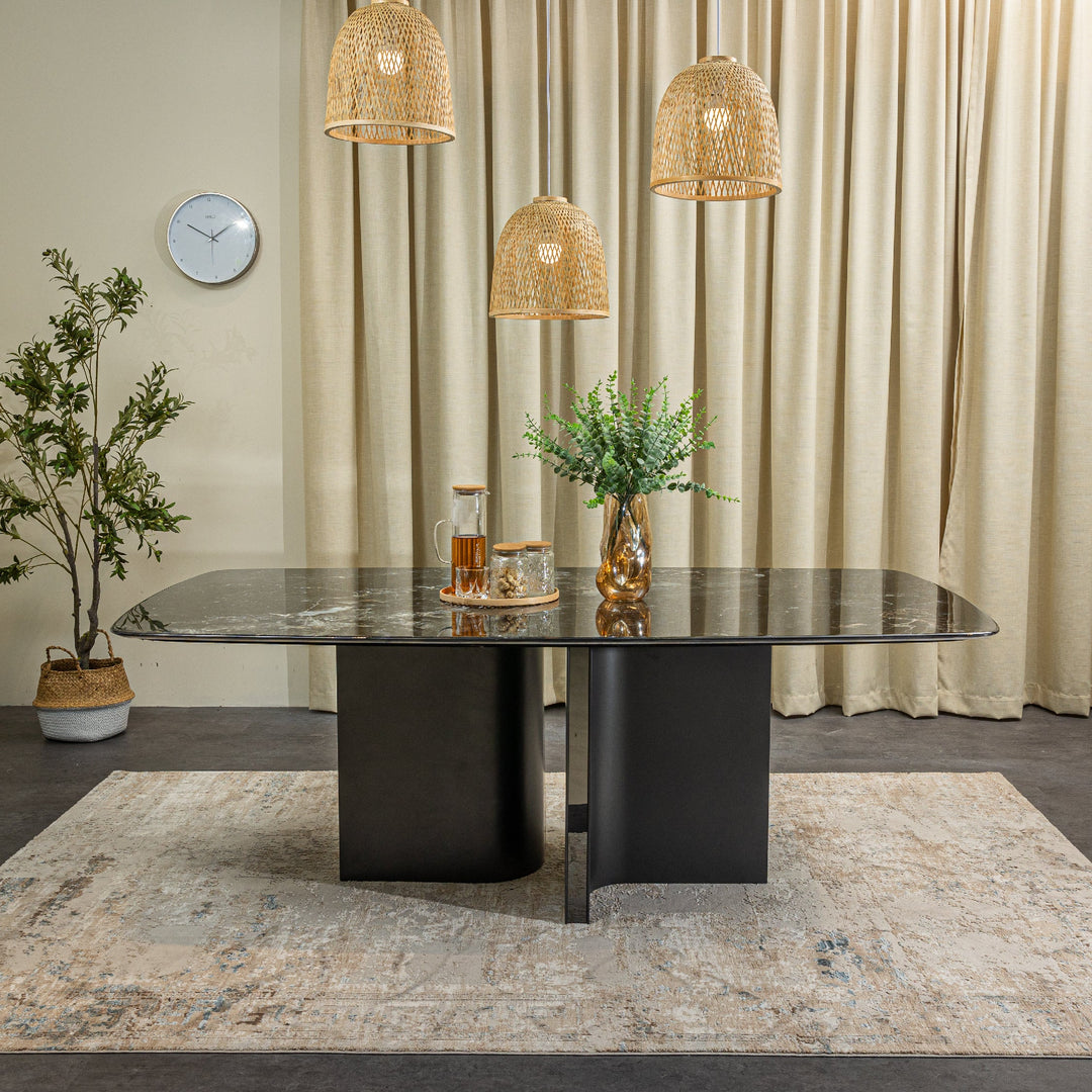 LEKHA Crystal Marble Dining Set