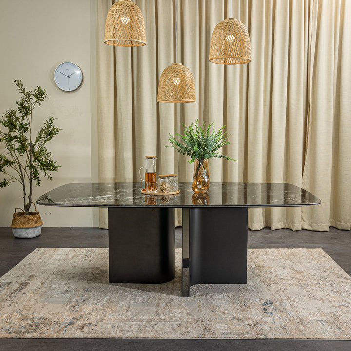 LEKHA Crystal Marble Dining Set