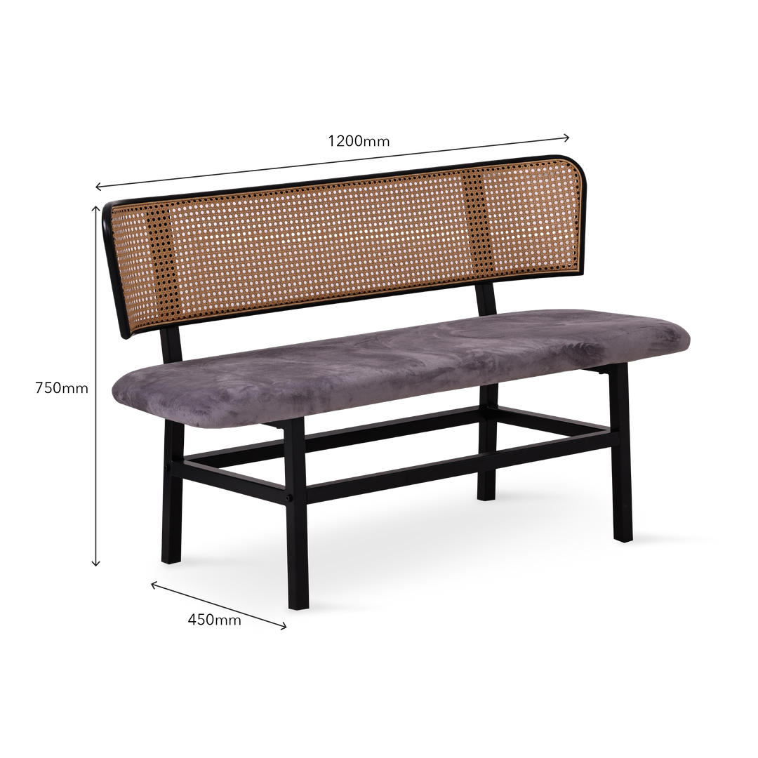 LEDGER Bench Chair Light Grey