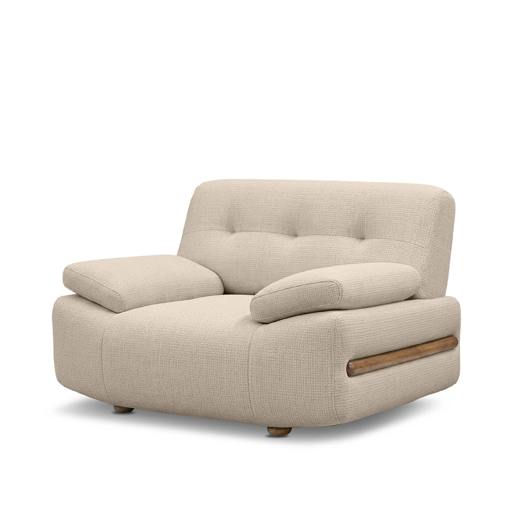 LONDRIS Arm 1 Seater Sofa Sand Dollar