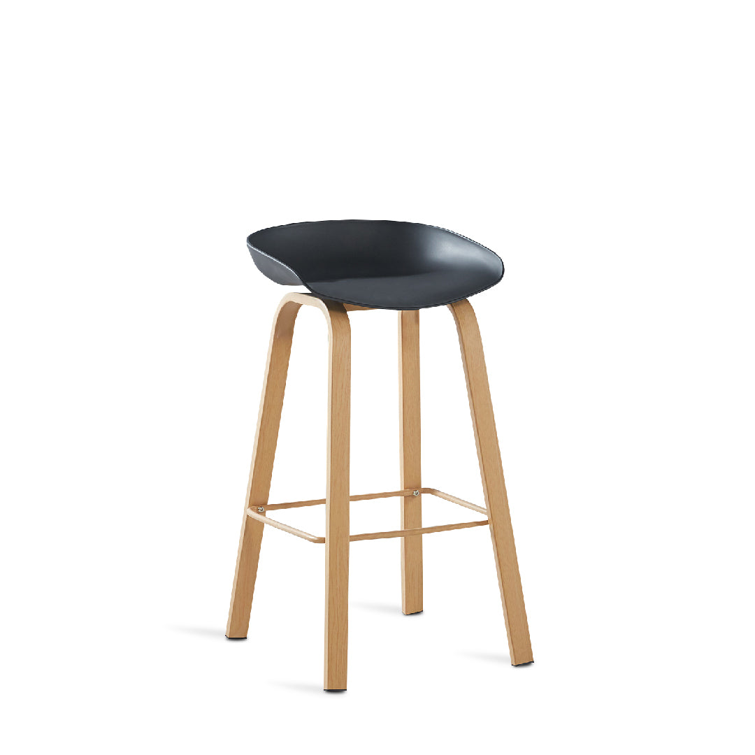 LUBNA Bar Stool Black – MAJUHOME eStore